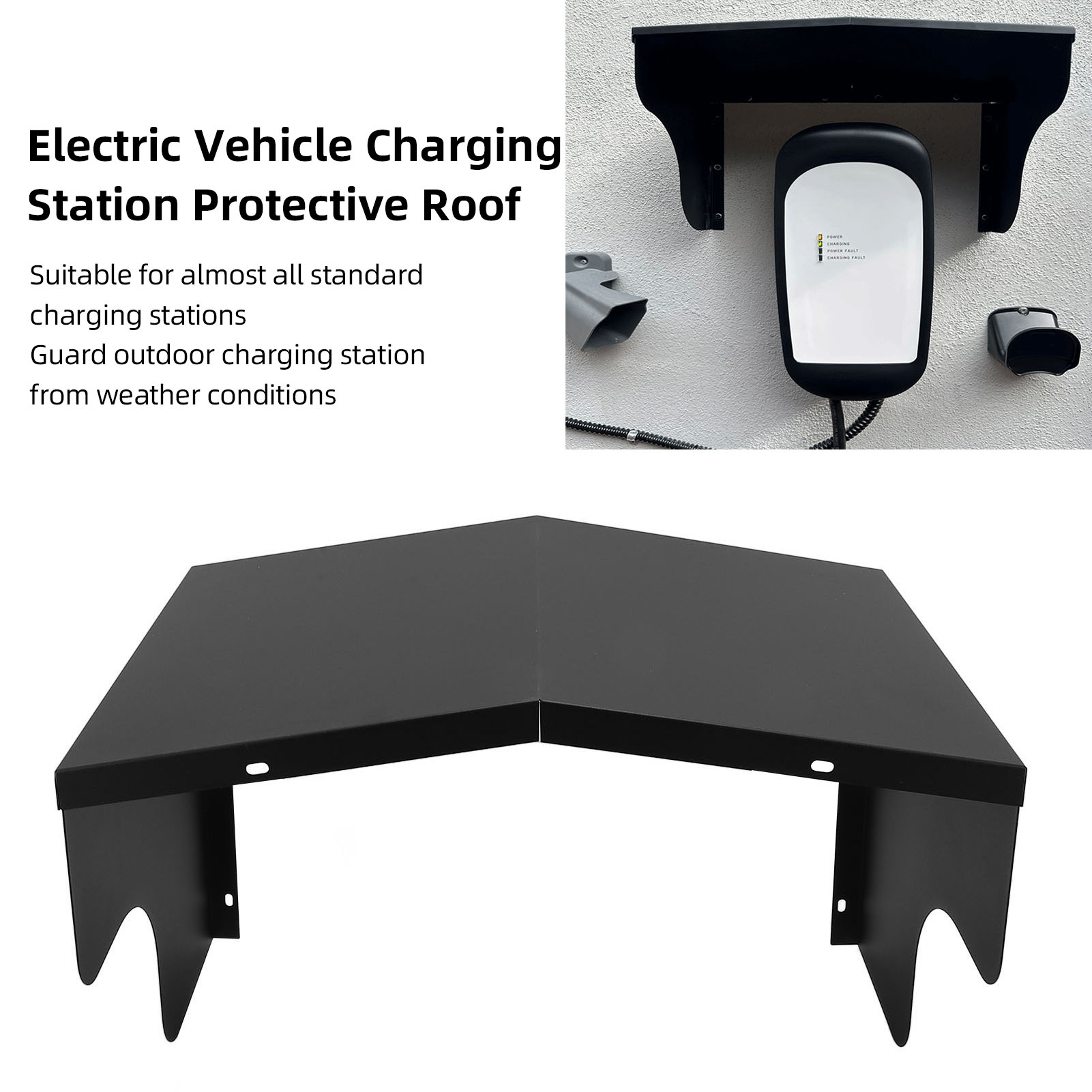 Weather Station Indoor - 電気自動車用屋根 電気自動車充電ステーション用屋根 耐候性炭素鋼 壁 保護カバー