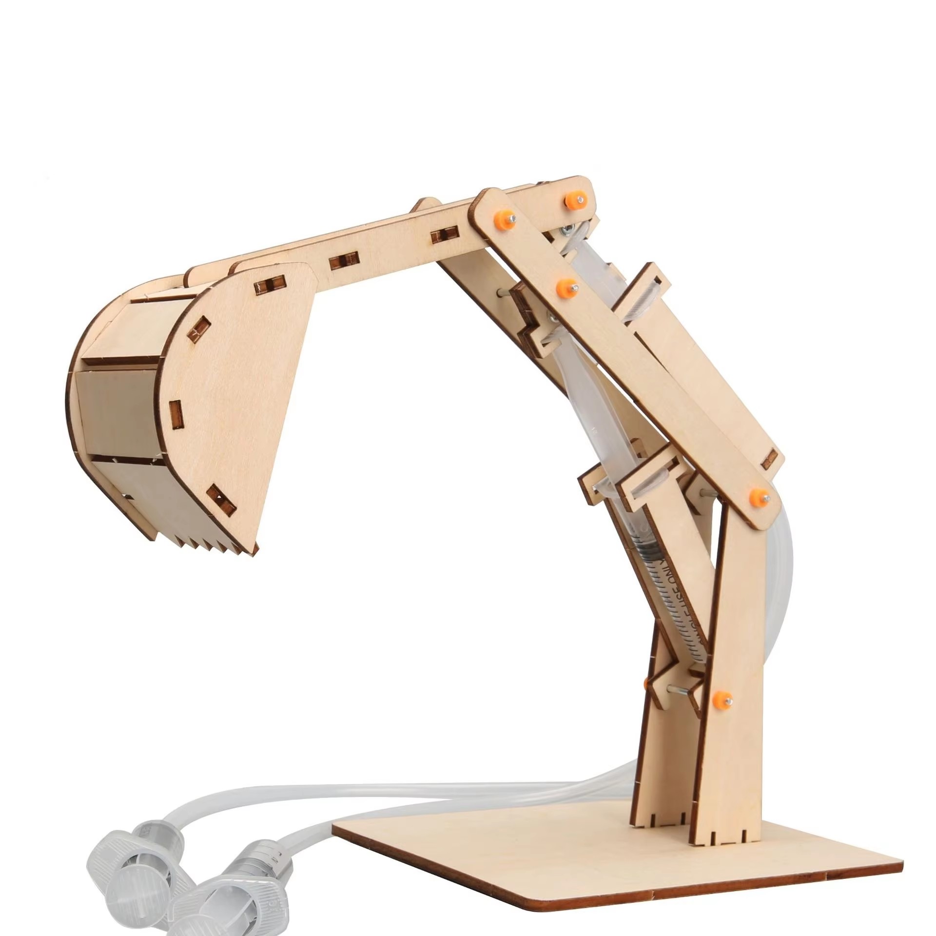 Science Hobby Kit - 楽しいSTEM DIY科学キット 木製油圧ショベルモデル 手作り工作 科学実験 物理学工作