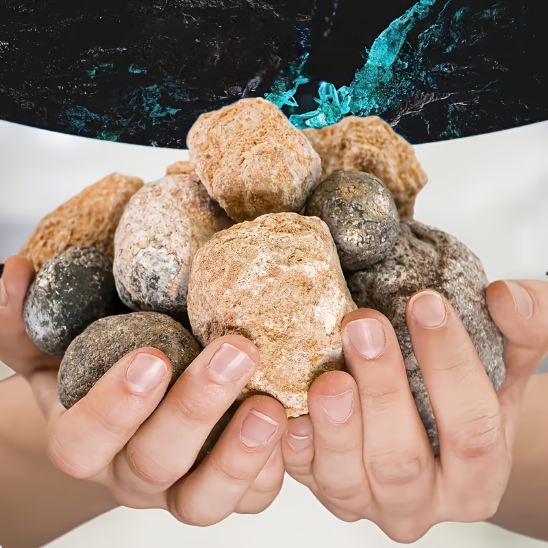 Geode Crystal Break - 10/20個入り天然クォーツジオードエッグ、瑪瑙ジオード、素晴らしいジオード標本、クリスタルレヴィール、自分で割るジオード、クリスタルコレクション