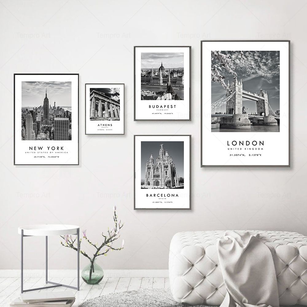 黒、白、都市旅行写真ポスターローマラスベガスキャンバス絵画世 - Star Map Poster のレビューと価格