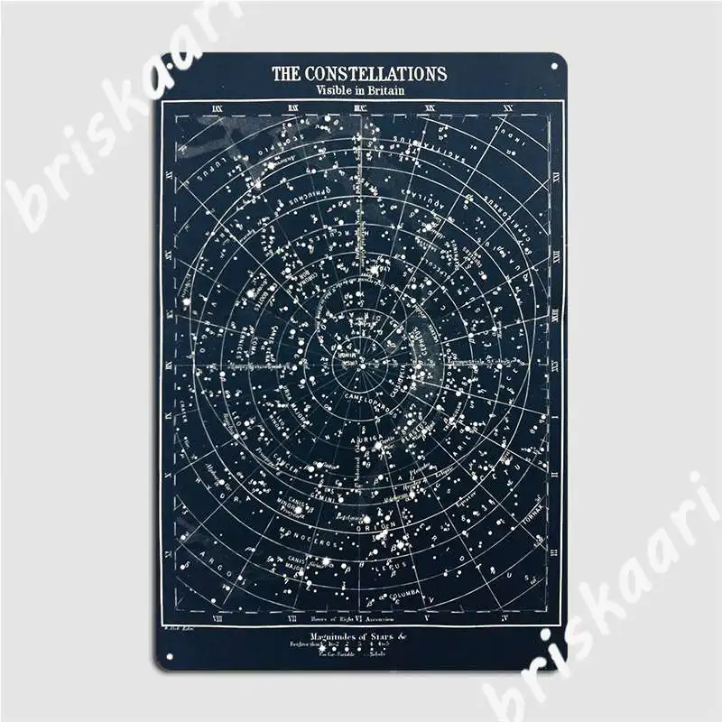 ヴィンテージスター星座マップポスター約 1900 年代ポスタ - Star Map Poster のレビューと価格