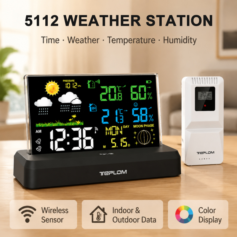 ワイヤレス気象ステーション 室内外温度湿度計 正確な天気予報 - Weather Station Indoor のレビューと価格