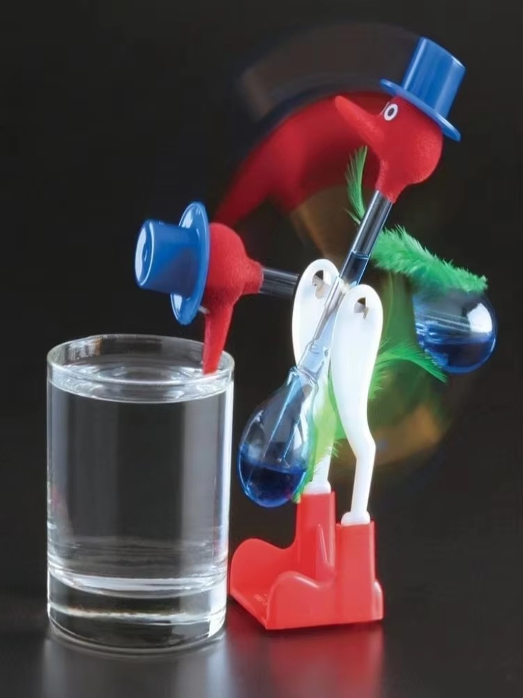 クラシックな飲水鳥 熱膨張物理科学玩具 ヴィンテージ ラッキ - Science Bob のレビューと価格