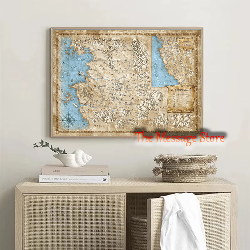 ウィッチャー世界地図大陸の場所壁アートビデオゲームゲーマーの - Star Map Poster のレビューと価格