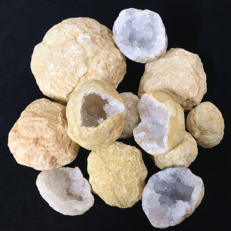 10/20個入り天然クォーツジオードエッグ、瑪瑙ジオード、素 - Geode Crystal Break のレビューと価格