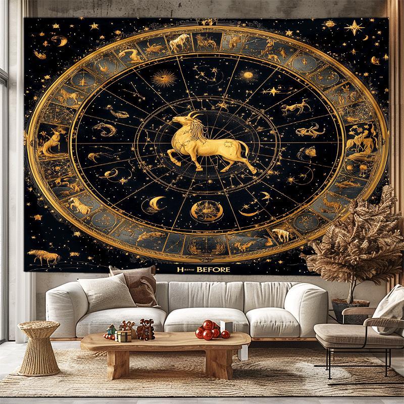 エレガントな星座タペストリー天体占星術ボヘミアン壁飾りポスタ - Star Map Poster のレビューと価格
