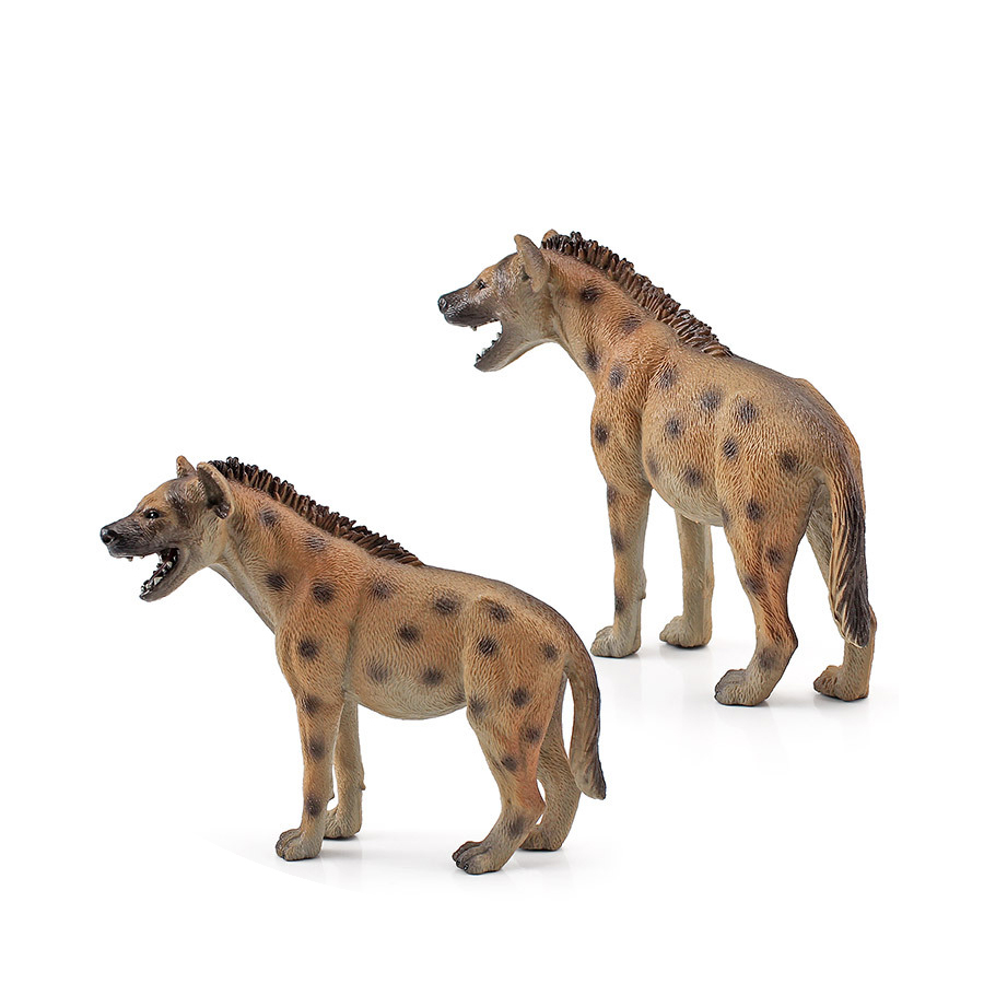リアルなプラスチック野生動物ハイエナ、たてがみオオカミ、アフ - Science Toy のレビューと価格