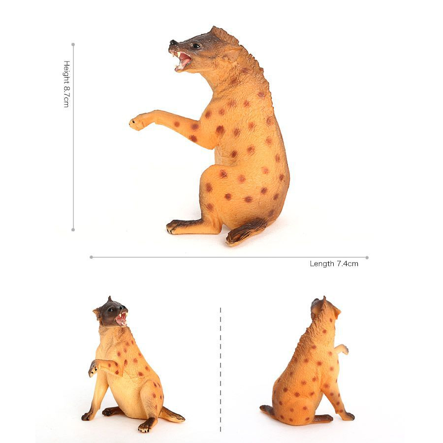 リアルなプラスチック野生動物ハイエナ、たてがみオオカミ、アフ - Science Toy のレビューと価格