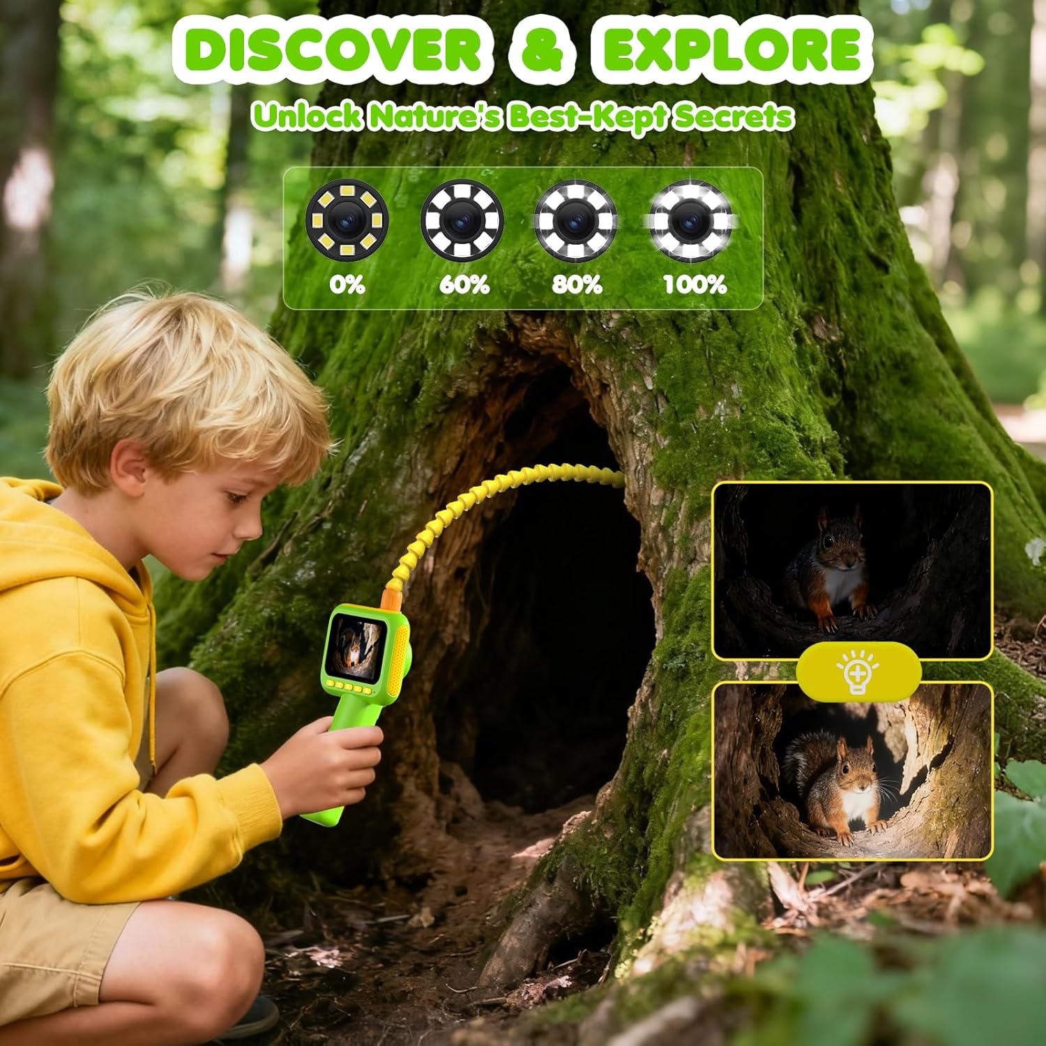 子供用内視鏡、ライト付きボアスコープスネークカメラおもちゃ、 - Science Toy のレビューと価格