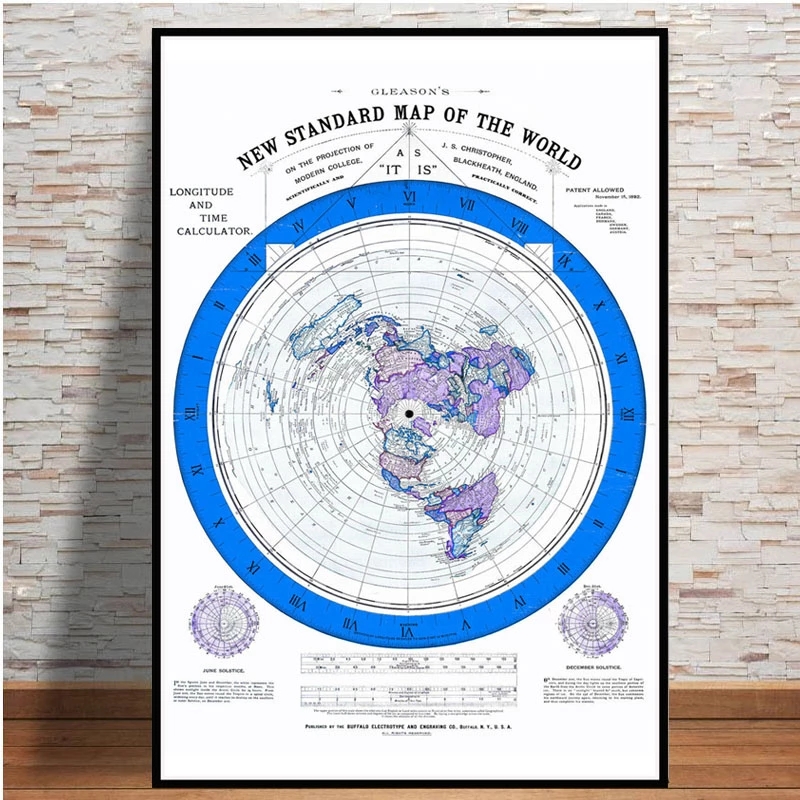 家のポスターとプリント,フラット地球,映画,世界地図,モダン - Star Map Poster のレビューと価格