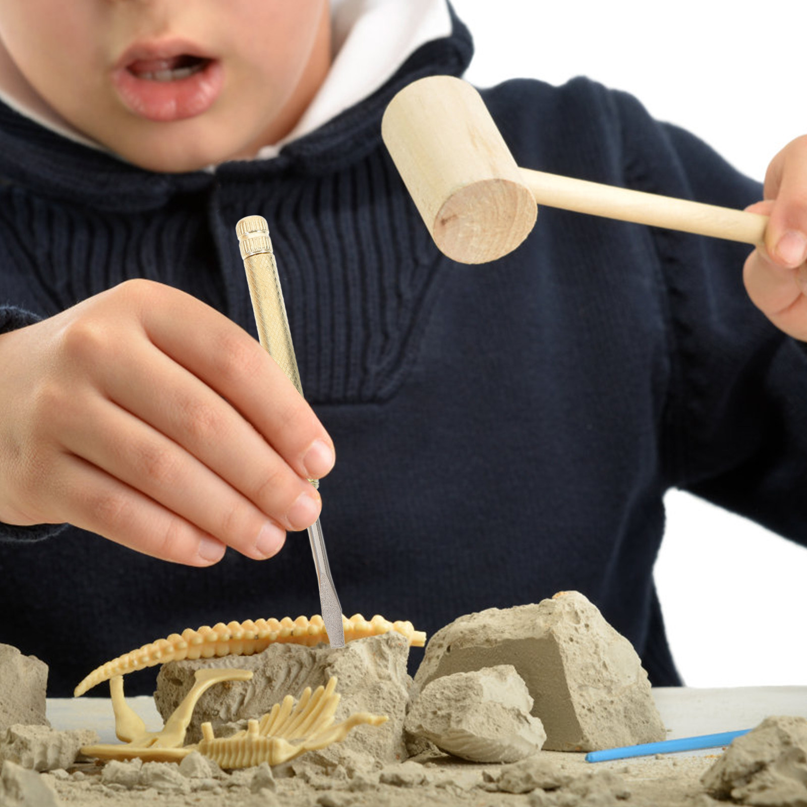 子供用発掘ツールセット 1セット 丈夫なABS金属製 木製掘 - Science Toy のレビューと価格
