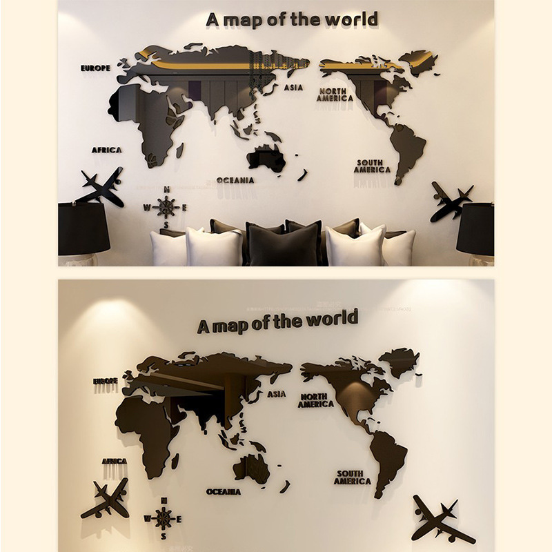 北欧の3Dアクリル世界地図,壁の装飾,オフィス,書斎,リビン - Star Map Poster のレビューと価格